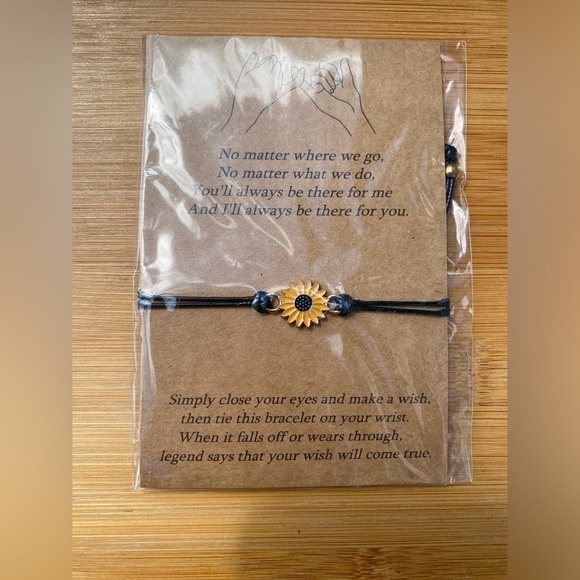 Sun Flower Charm Friendship Bracelet - Picture 10 of 11